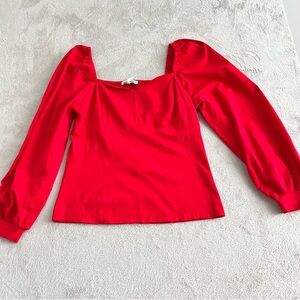 Grace Karin Red Long Sleeve Blouse
